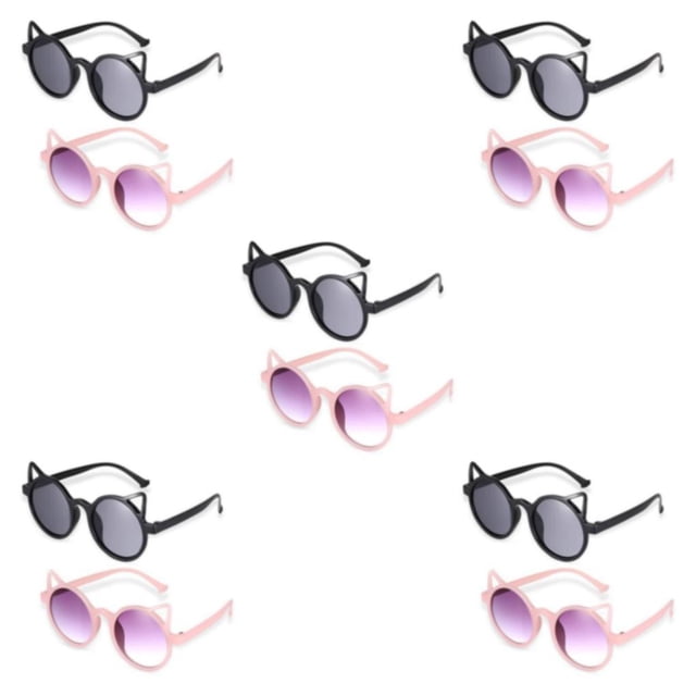 Youkk 2pack/lot Exquisite Craft Children Sunglasses Resin Official Events Performance Sun Glasses 5Set