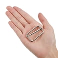 thumbnail image 4 of Slides Buckles, 30 Pack 38x20x3.8mm Metal Roller Pin Buckles, Silver Tone, 4 of 5