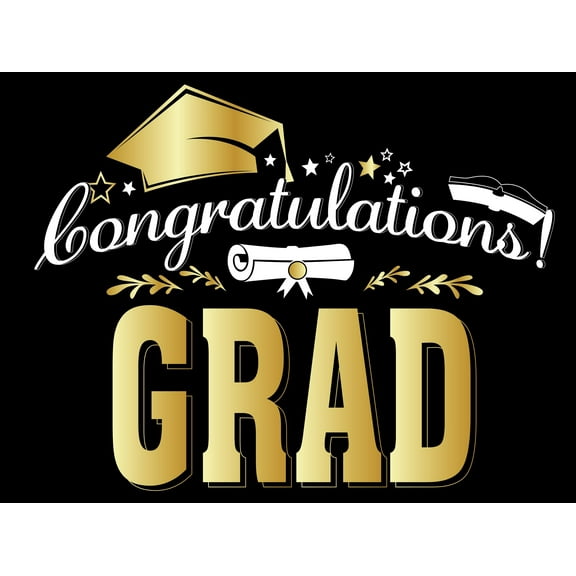 Graduation Yard Sign - 18X24" with Stake - Fast Free Shipping!