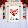 thumbnail image 3 of Buffalo Plaid Red Heart with Bow Valentines Welcome House Flag 28x40 Inch Double Sided Outside Love Outdoor Seasonal Decorative Garden Decorations, 3 of 6
