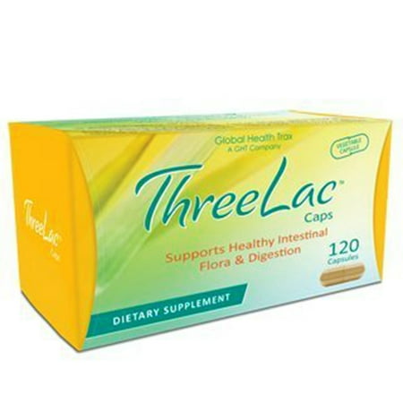 GHT ThreeLac Capsules 120ct - Candida Cleanse; Probiotic to balance your digestive system; reduce candida