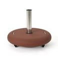 thumbnail image 4 of Noble House Hayward Outdoor 80lbs Concrete Circular Umbrella Base in Red, 4 of 7