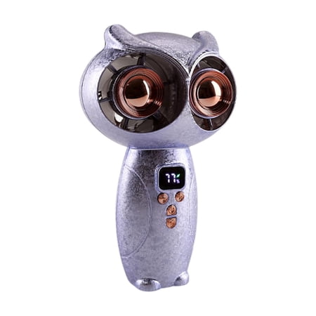 Qholemyo Cute Owl Shaped Mini Handheld Fan USB Rechargeable Portable Small Cooling Fan For Outdoor Travel
