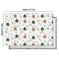 thumbnail image 6 of White Christmas Gingerbread Man Pattern Summer Placemats Table Placemats Set Of 4-Linen Kitchen Washable Placemats Table Mats 11.8"x17.7" Non-Slip Heat Resistant, 6 of 6