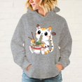 thumbnail image 4 of Nueva sudadera con capucha de gato kawaii comiendo ramen para mujeres, hombres y adolescentes, informal, con personalidad, sudadera de manga larga a la moda, 4 of 5