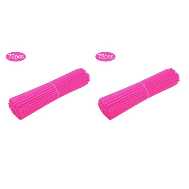 Eigraketly 72 unids/set cubiertas de pieles de radios de rueda de bicicleta cubiertas universales de pieles de radios de llanta de rueda de Type1 NO1