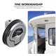 thumbnail image 4 of 3 piezas de manijas de manijas empotradas para cerradura de puerta, pestillo de barco, gabinete de cocina, armario, pulgar de metal, 4 of 6