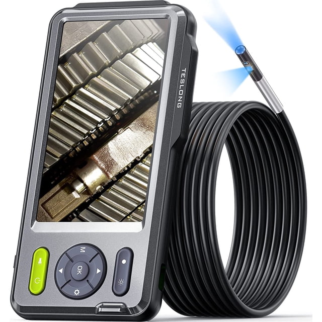 Cámara de inspección Teslong Boroscope de 5 mm con doble lente, 16.5 pies