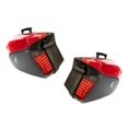 thumbnail image 2 of Alforjas rigidas porta equipaje para moto 37L Rojo con negro con luz universal Kinlley 50X30.5X29, 2 of 9