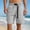 Gray, variant on Men's Solid Buckle Belt Casual Shorts, Multi Zipper Pockets, Stylish Outdoor Daily Shorts Gray XXXL