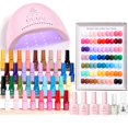 thumbnail image 1 of Kit de esmaltes de uñas en gel Beetles Mood Mosaic con luz UV, 68 unidades, 1 of 8