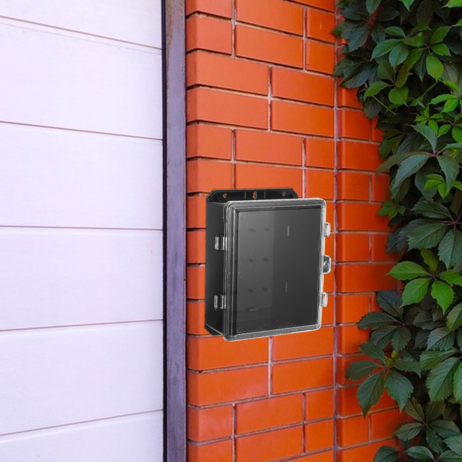 ETHZZLE Weatherproof Outdoor Electrical Junction Box Black Easy Installation