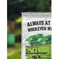 thumbnail image 2 of Printtoo White Always At Home Wherever We Roam Big Travel Trailer Personalized Camping Flags For Campers Double Sided CampsiteFlagOutdoor GardenFlags, 2 of 4