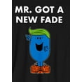 thumbnail image 2 of Mr. Men And Little Miss Meme Mr. Got A New Fade Crew Neck Long Sleeve Black Unisex Adult Tee-XL, 2 of 4
