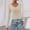 13# Beige, variant on Long Sleeve Shirts for Women 2025 Fall Fashion V Neck Basics Crop Tops Slim Fitted Y2K Tops Clothes White S