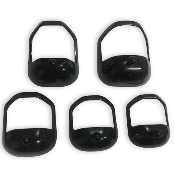 Juego de 5 plantillas para corte de barba Soidarity Negro