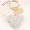 White, variant on Rhinestone Heart Keychain - Single Piece, Sparkling Crystal Love Heart Car Key Ring & Bag Charm Accessory (Multiple Colors Available)