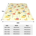 thumbnail image 3 of Pofeuu Colorful Cartoon Snail Print Ultra-Soft Micro Fleece Blanket,for Bed Or Sofa,All Season Throw Blankets Flannel Blanket-40"x30", 3 of 7