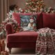 thumbnail image 5 of Fundas de almohada navideñas de 45 x 45 cm | Decoración navideña para sofá, sillón y silla | Tejido de mezcla de lino suave con cremallera oculta | Fundas de almohada festivas para sala de estar y, 5 of 6