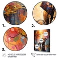 thumbnail image 3 of Designart "Parade of Elephants in Thailand II" Animals Floater Framed Wall Art Living Room, 3 of 7
