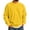 DC35_Yellow, variant on Resicozy Athletic Crewneck Sweatshirts Men Classic Solid Color Lightweight Long Sleeve Sweatshirt Brown M