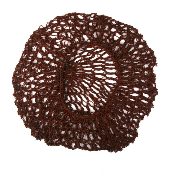 Gorro de dormir tradicional, resistente, resistente y elástico ligero, red pelo Marrón Salvador Red para el cabello de rayón