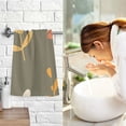 thumbnail image 7 of Leaves Bath Towel 100% Cotton Soft Thick High Absorbency Hand Face Towel Single Pack 16x28in, 7 of 7