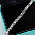 thumbnail image 5 of AnuClub 4mm Moissanite Tennis Bracelet for Women Men, (11.1CT-13.8CT)14K Gold Plated Sterling Silver Round Cut D Color VVS1 Moissanites Diamond Classic Bracelets, 5 of 8