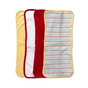 Child of Mine by Carters 4-pack Terry Burp Cloth, Red