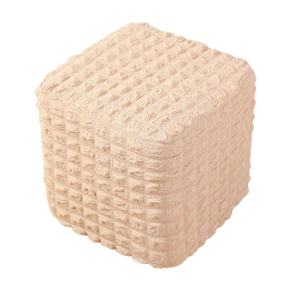 Stretch Ottoman Cover Ottoman Protector for Living Room Beige
