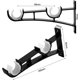 thumbnail image 2 of 2 Drapery Rod Brackets Heavy Duty Metal Curtain Rod Bracket, Double Curtain Rod Mount Brackets, Curtain Rod Brackets, Black, 2 of 4
