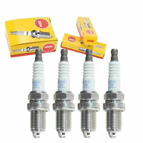4 pc NGK Standard Spark Plugs compatible with Hyundai Accent 1.5L 1.6L L4 1995-2011