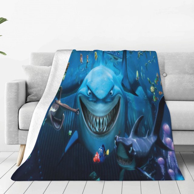 Manta de Buscando a Nemo, decoración de habitación, mantas de franela para sofá cama de 80 x 60 pulgadas