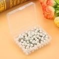 thumbnail image 2 of 200PCS Pearl Push Pins, Decorative Thumb Tacks Round Short Pearl Head Pins Drawing Ball Map Pins Tack Push Sewing Box for Straight Pins for Crafting DIY Wedding (Pearl Pins for Flower White), 2 of 4