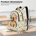 thumbnail image 7 of Yspwyqan Kids Backpack Set for Elementary, Musical Capybara Backpack Set With Lunch Box Pencil Case Boys, 17" 600D Polyester Adjustable Straps Schoolbag for Ages 8-15, 7 of 7
