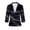 Navy, variant on 3/4 Length Sleeve Womens Tops Satin Vintage Floral Print Shirts Lapel Collar V Neck Blouses Silky Dressy T-Shirt Business Casual Outfits Going Out Tops 2026 Spring Summer Top