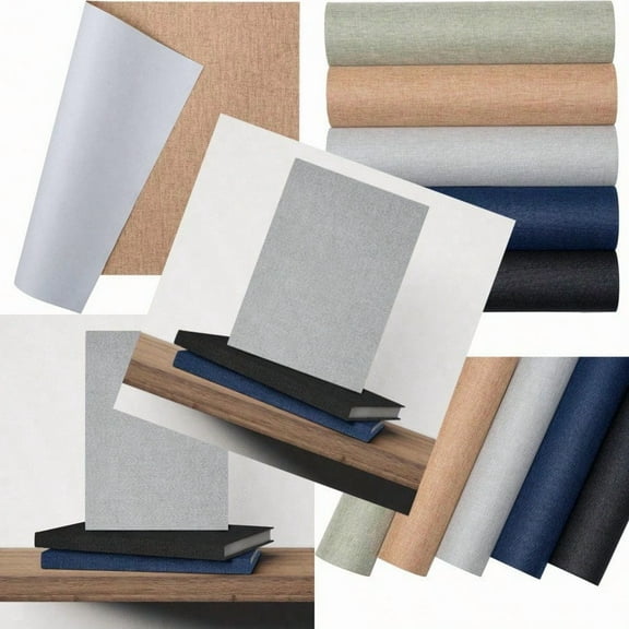 10pcs Book Cloth14x10 Fabric Surface and Paper Backed for Book Binding Fabric 5 Colors Bookbinding Cloth for DIY Book Cover Bookbinding Paper Style B