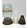 thumbnail image 3 of AM Décor Cemetery Memorial Candle | Gravesite Remembrance Decoration| Glass Lantern European Candle Holder 7.5 Inches Tall (2-Pack, Clear Vase), 3 of 3