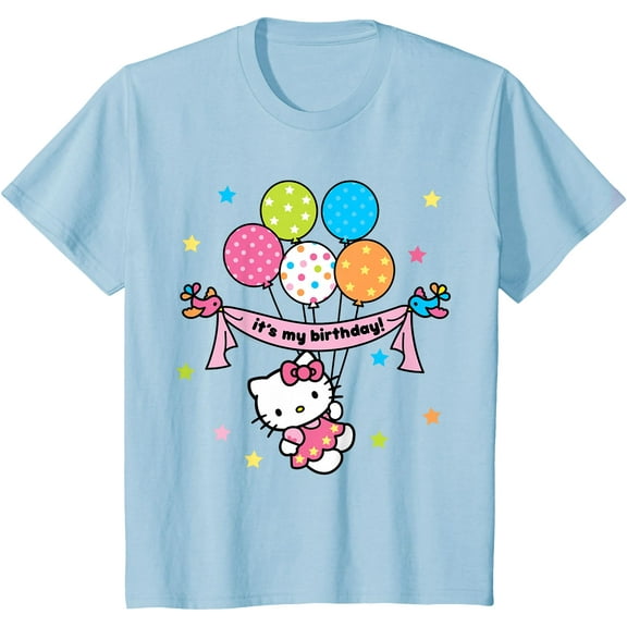 Hello Kitty "It's My Birthday" Party DTG Print Unisex T-Shirt
