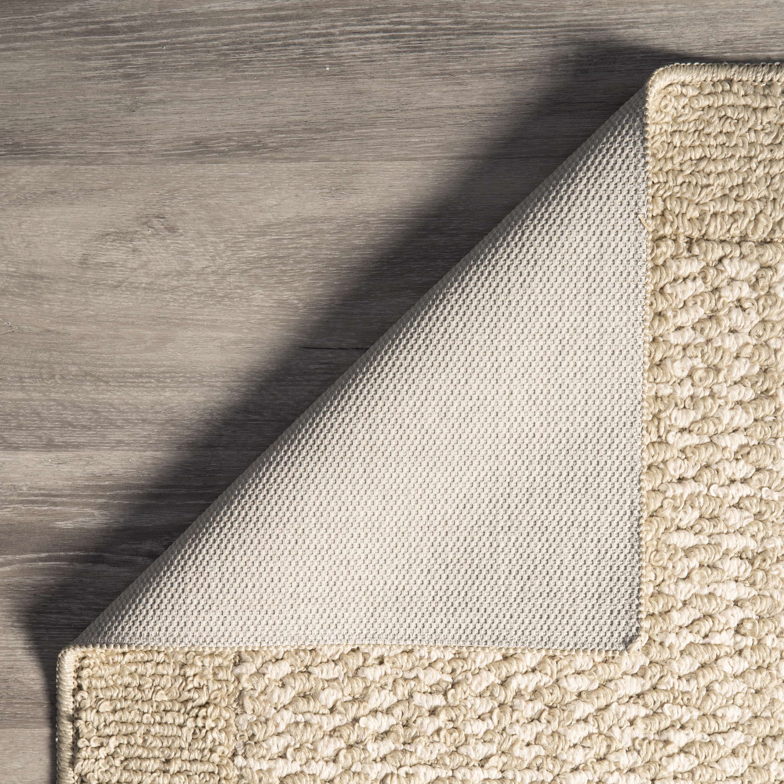 Mainstays Farmhouse Faux Sisal Border Runner Rug, Tan, 2'6" x 8'