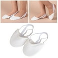 thumbnail image 5 of Zapatillas de baile de media suela para mujer, ejercicio suave, gimnasia rítmica, zapatillas, antideslizantes, zapatos de danza del vientre para adultos (blanco, L), 5 of 5