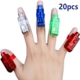 thumbnail image 1 of 20x LED lámpara de dedo anillo de dedo anillos de luz luz de dedo linterna para dedos como obsequio para fiestas de cumpleaños infantiles, 1 of 7