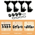 thumbnail image 7 of Mobestech 4Sets Bass Tuning Pegs Black Metal Key Knobs for Acoustic Bass Guitar Replacement Parts, 7 of 7