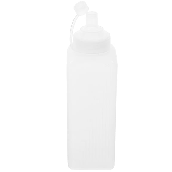 LEORX Ketchup Dispenser Squeeze Sauce Bottle Transparent PE 1Set
