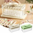 thumbnail image 1 of Fiudx Bandeja de Hielo de Gran Capacidad, Diseño de Comunicado de Prensa, Fácil de Desmoldar con Tapa, Práctica Caja para Guardar Hielo, Cubitos de Hielo para Bebidas, Ideal para Fiestas En Casa o En, 1 of 7