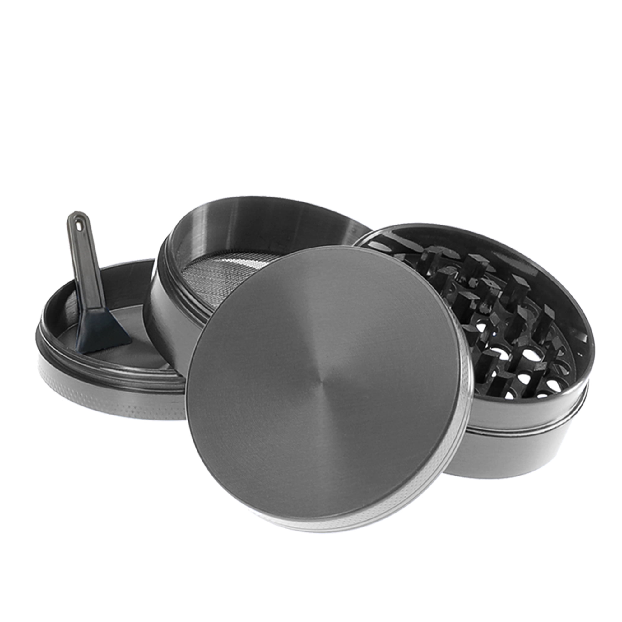 Portable Alloy Metal Grinder Set with Stash Jar and Storage Box Herb Grinder Kit for Dry Herb and Tobacco