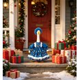 thumbnail image 3 of RUINIXCW Winter Christmas Porch Goose Outfit for 23 inch Cement Plastic Goose Statue Accessories Garden Porch Goose Clothes Plush Trim Xmas Dress and Hat Set Yard Patio Lawn Decor (No Goose), 3 of 6