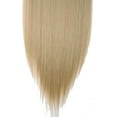thumbnail image 5 of SAYFUT Womens Girls 26" Straight Full Head Clip in Synthetic Hair Extensions 8 Pieces 18 Clips 145g Ash Blonde Mix Bleach Blonde, 5 of 6