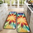 thumbnail image 4 of Kitchen Rugs Sets Of 2,Colorful Tie Dye Mandala Pattern Anti Fatigue Kitchen Mat Rugs Non Slip Washable,Decorative Kitchen Floor Mats for Kitchen,Sink,Laundry,17"x47"+17"x47", 4 of 5