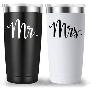 Mr. & Mrs. / Newlyweds/Bride & Groom Wedding Gift YETI Tumblers Custom  Engraved Set of 2
